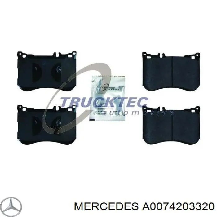 Sapatas do freio dianteiras de disco Mercedes A0074203320 preço, a partir de 58,56 USD