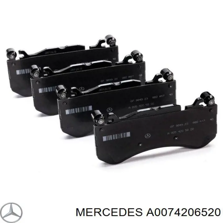 Compre A0074206520 Mercedes Sapatas do freio dianteiras de disco