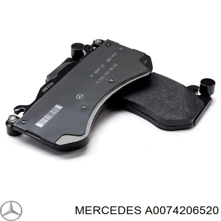 Sapatas do freio dianteiras de disco A0074206520 Mercedes