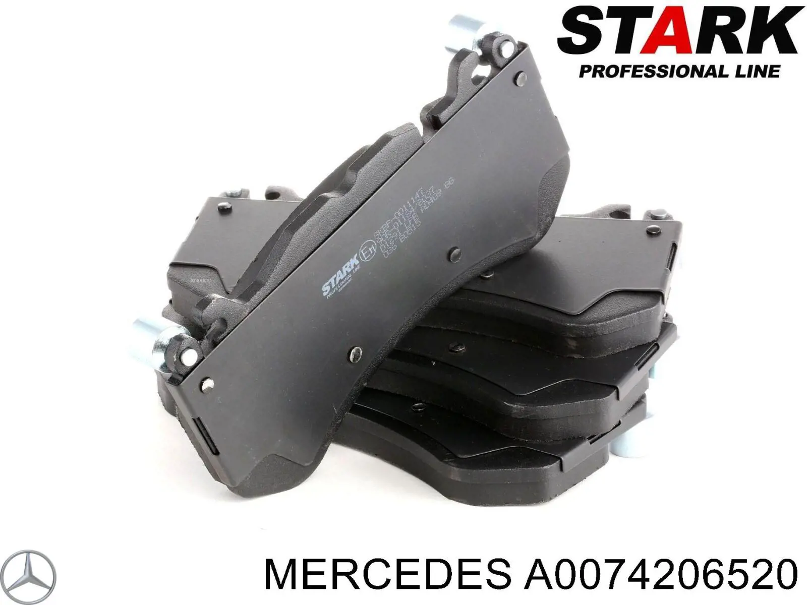 Sapatas do freio dianteiras de disco Mercedes A0074206520 preço, a partir de 470,41 USD