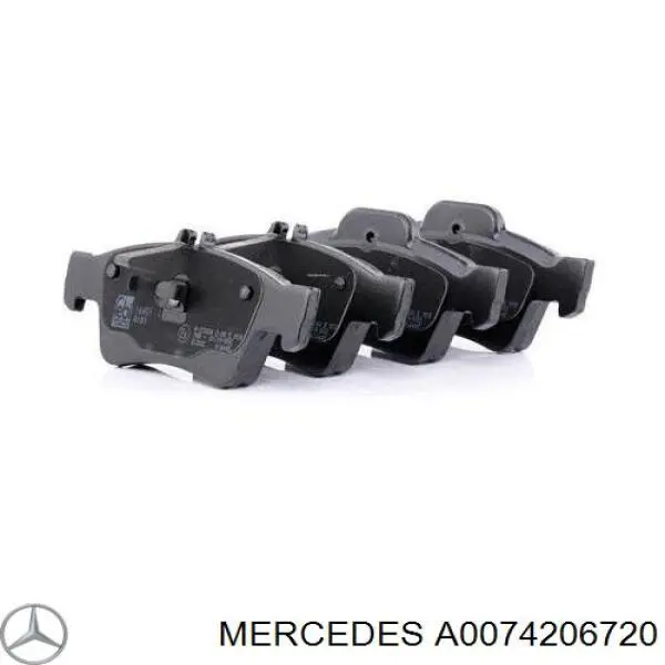 Sapatas do freio traseiras de disco Mercedes A0074206720 preço, a partir de 28,34 USD
