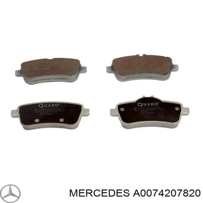 Sapatas do freio traseiras de disco Mercedes A0074207820 preço, a partir de 57,04 USD