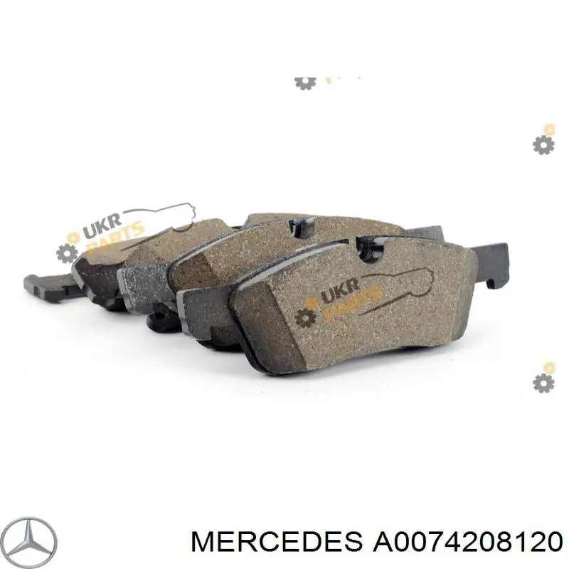 Compre A0074208120 Mercedes Sapatas do freio dianteiras de disco