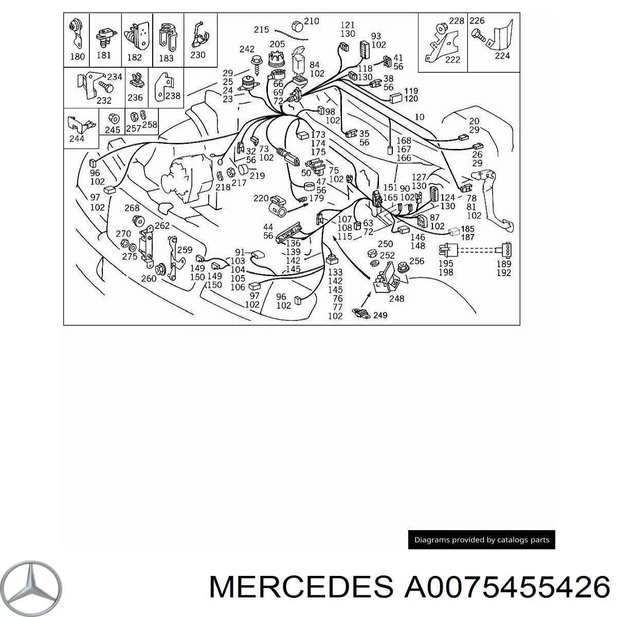  Mercedes A0075455426 preço, a partir de 16,28 USD