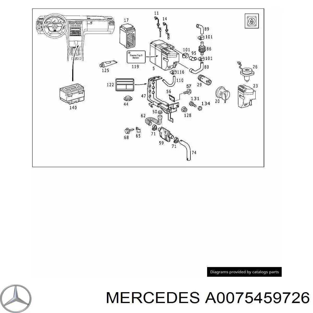  Mercedes A0075459726 preço, a partir de 8,79 USD