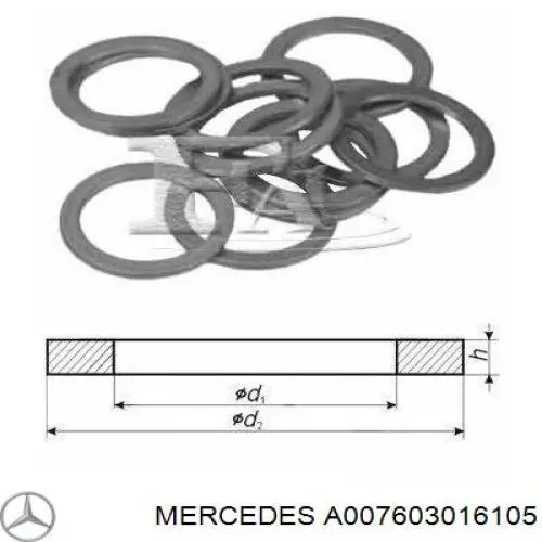 Compre A007603016105 Mercedes Vedante de rolha de panela de motor