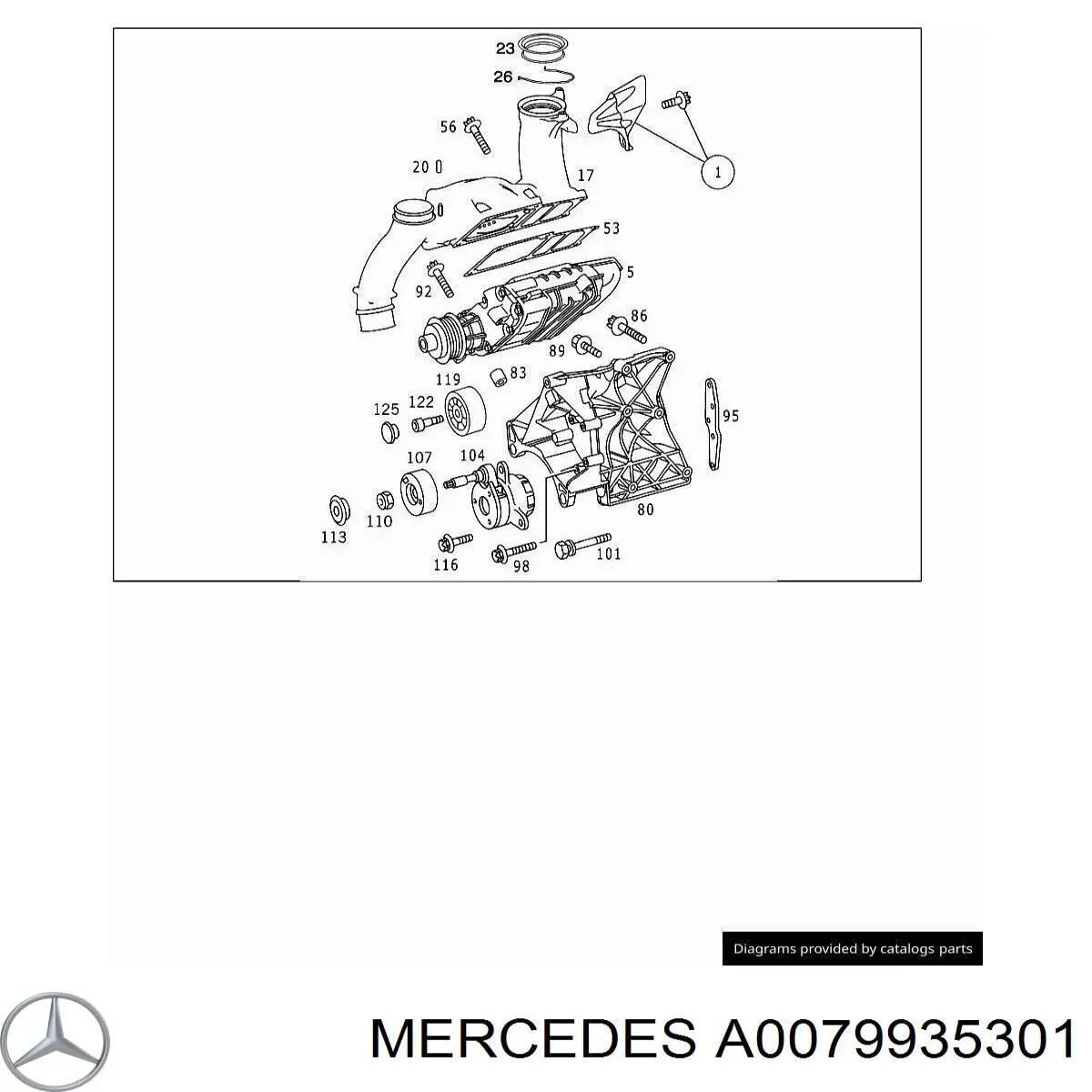 A0079935301 Mercedes 