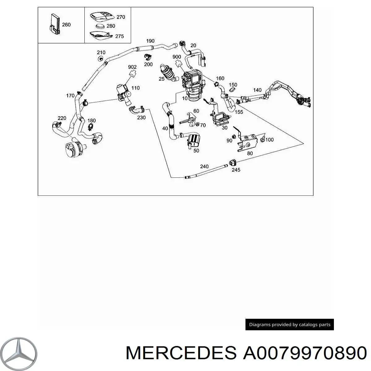 Compre A0079970890 Mercedes 
