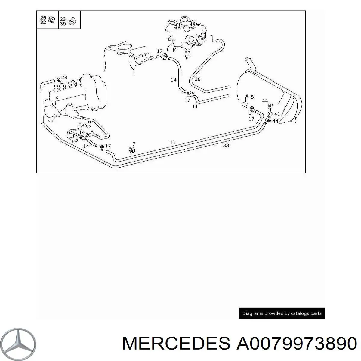 A0079973890 Mercedes 