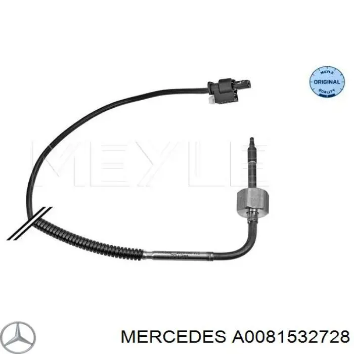 Compre A0081532728 Mercedes Sensor de temperatura dos gases de escape (GE), até o catalisador