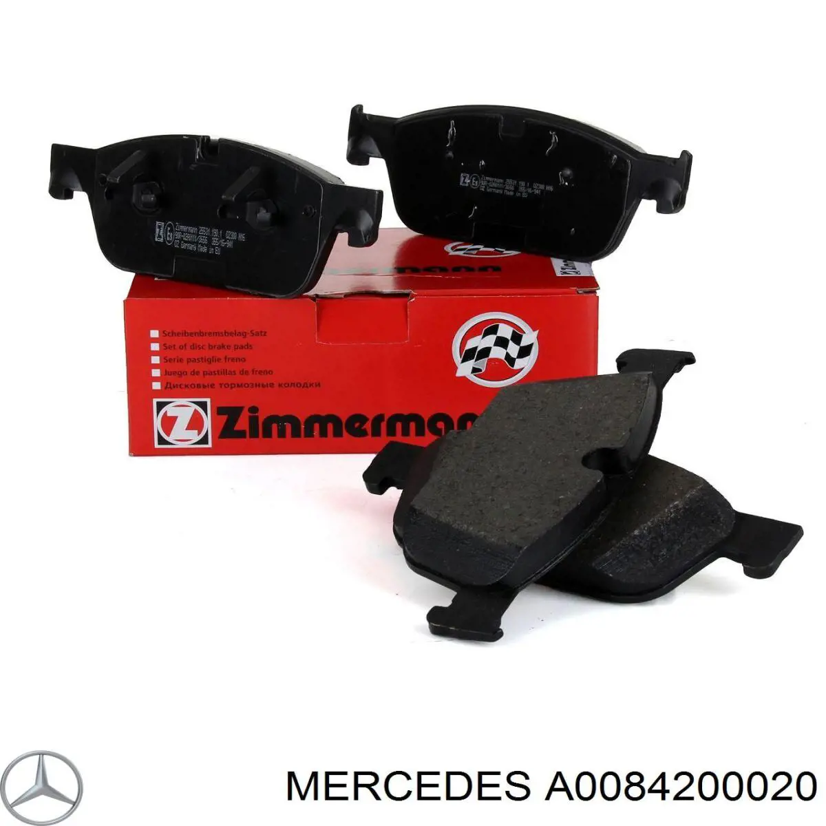 A0084200020 Mercedes Sapatas do freio dianteiras de disco