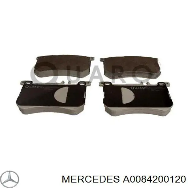 Sapatas do freio dianteiras de disco A0084200120 Mercedes
