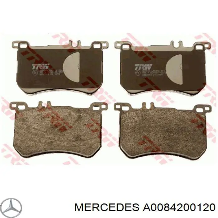 Compre A0084200120 Mercedes Sapatas do freio dianteiras de disco