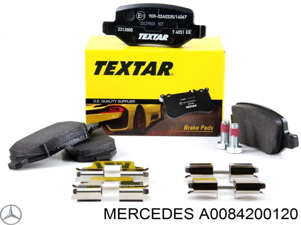 A0084200120 Mercedes Sapatas do freio dianteiras de disco