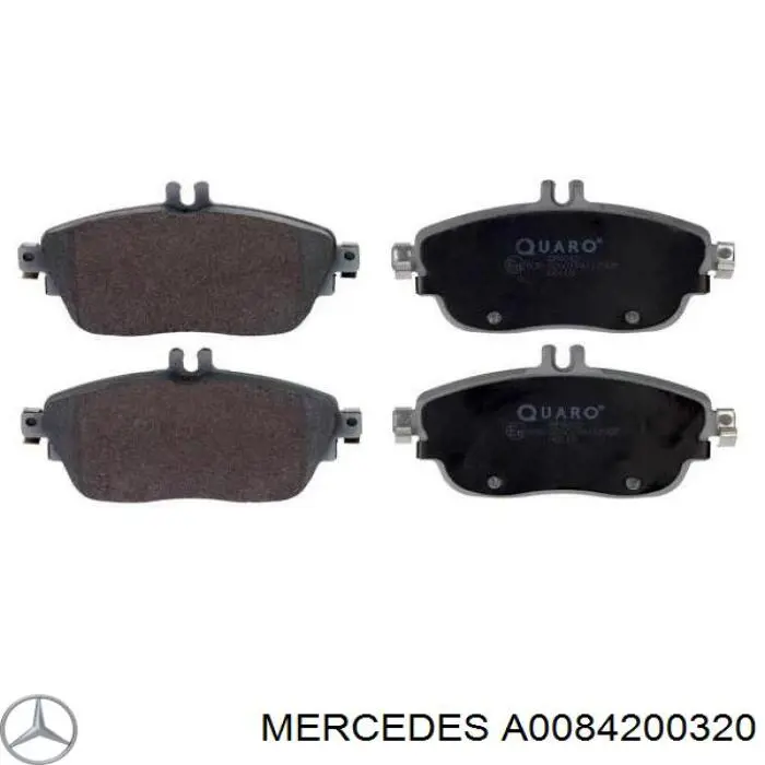 A0084200320 Mercedes Sapatas do freio dianteiras de disco