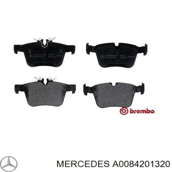 Compre A0084201320 Mercedes Sapatas do freio traseiras de disco
