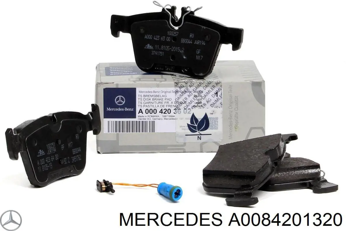 Sapatas do freio traseiras de disco Mercedes A0084201320 preço, a partir de 26,55 USD