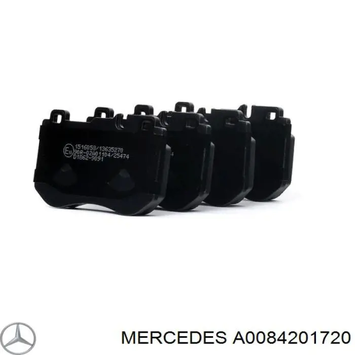 A0084201720 Mercedes Sapatas do freio dianteiras de disco