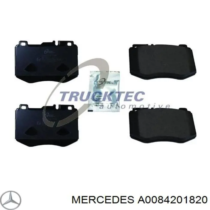 Sapatas do freio dianteiras de disco Mercedes A0084201820 preço, a partir de 50,40 USD