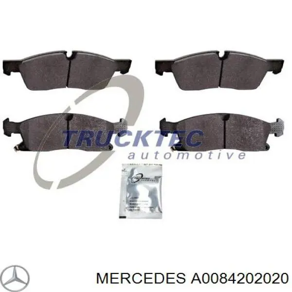 Sapatas do freio dianteiras de disco Mercedes A0084202020 preço, a partir de 199,98 USD