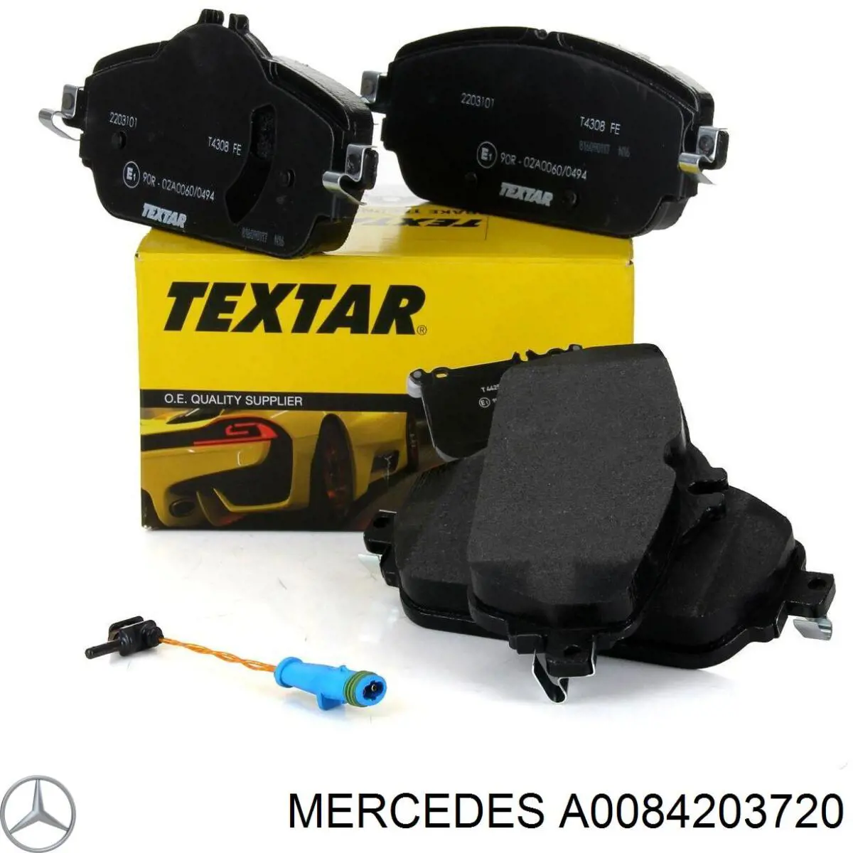 Compre A0084203720 Mercedes Sapatas do freio dianteiras de disco