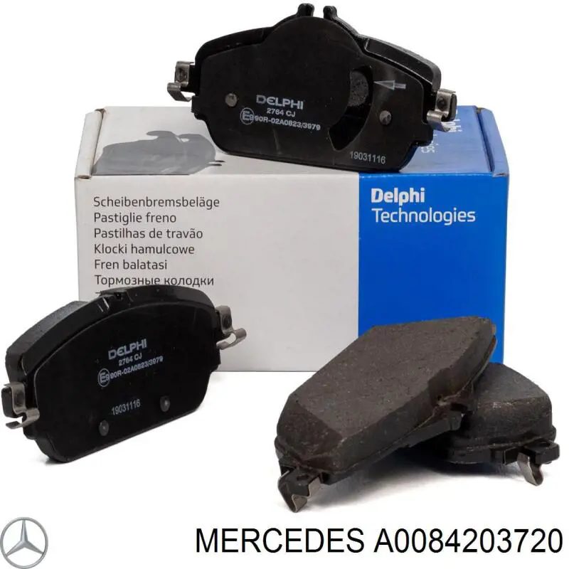 A0084203720 Mercedes Sapatas do freio dianteiras de disco