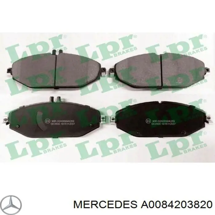 Sapatas do freio dianteiras de disco Mercedes A0084203820 preço, a partir de 43,77 USD