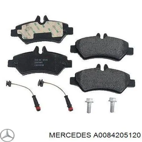 Sapatas do freio traseiras de disco Mercedes A0084205120 preço, a partir de 28,04 USD