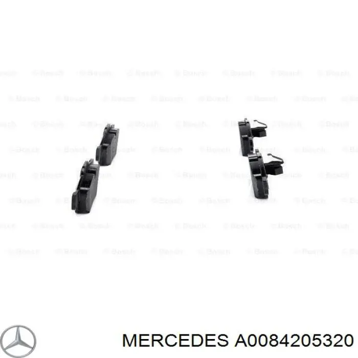 Sapatas do freio traseiras de disco Mercedes A0084205320 preço, a partir de 45,09 USD