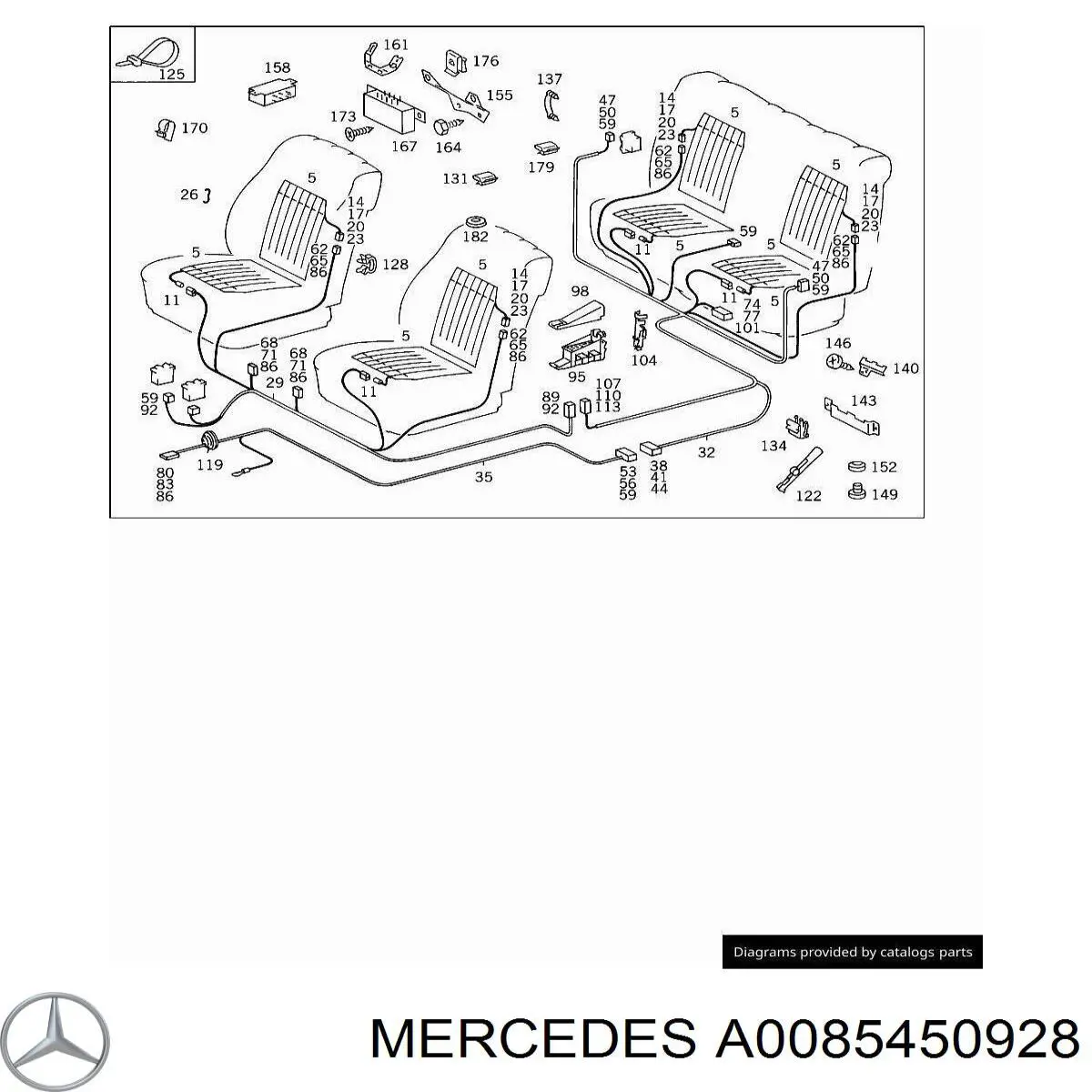 Conector do regulador de fases da distribuição (VVT) Mercedes A0085450928 preço, a partir de 9,26 USD