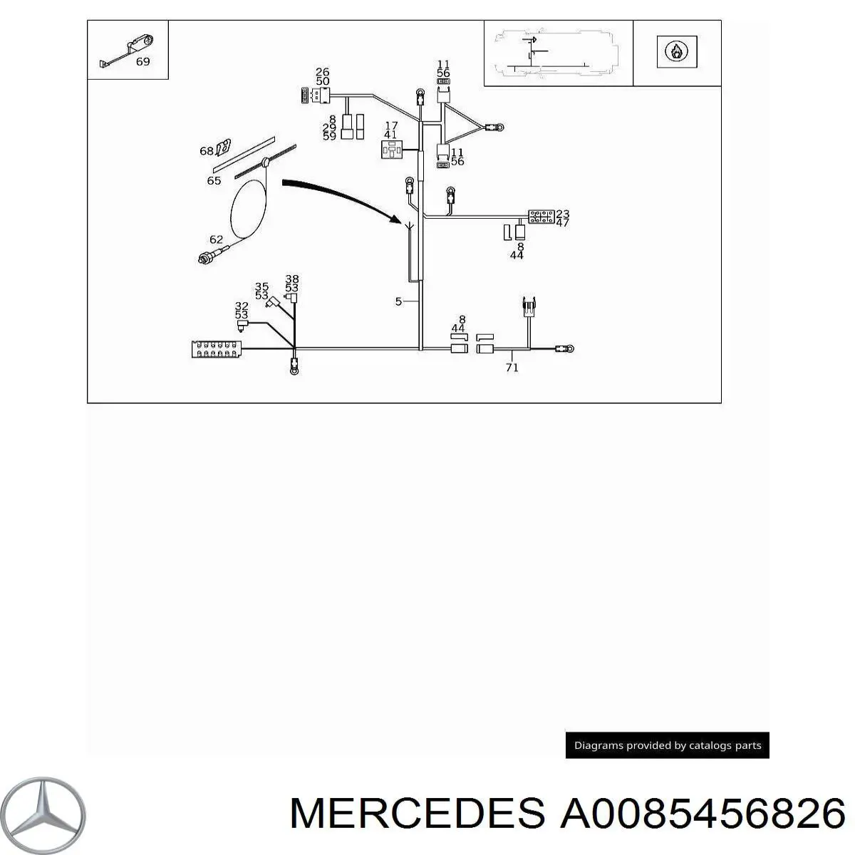  Mercedes A0085456826 preço, a partir de  
