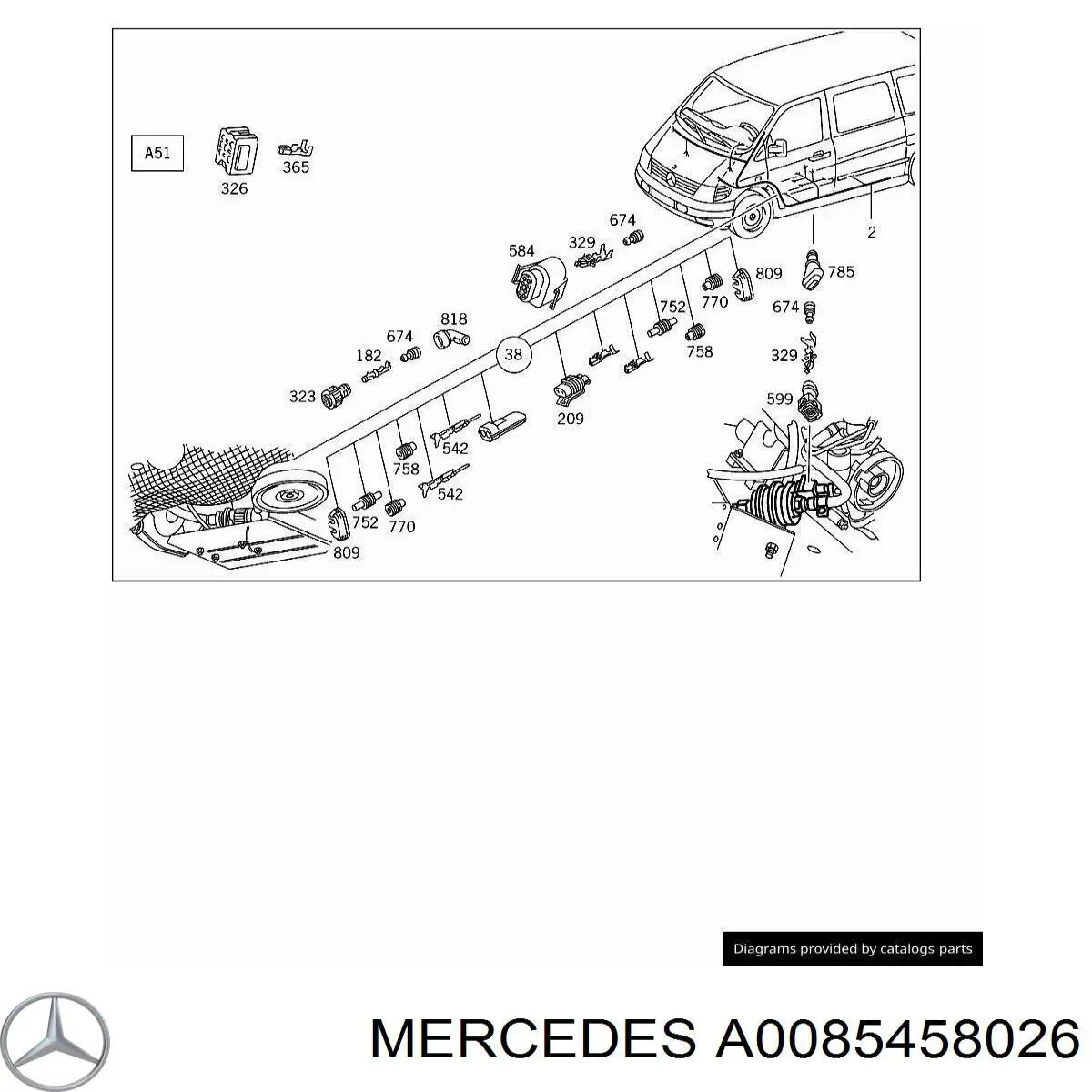 Compre A0085458026 Mercedes 