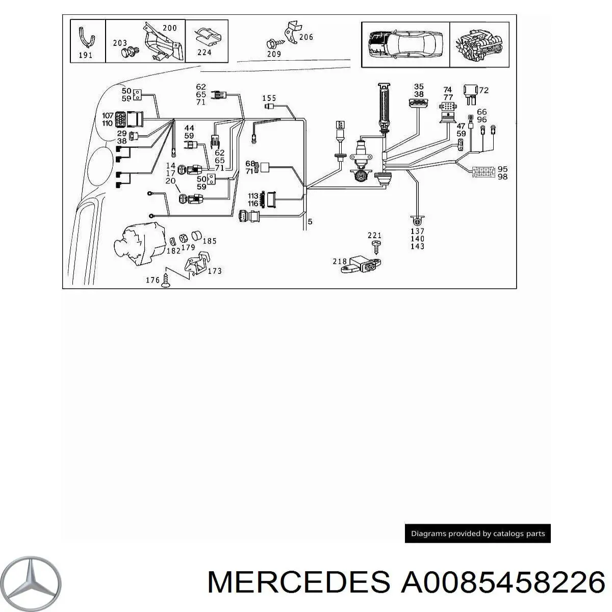 Mercedes A0085458226 preço, a partir de 7,59 USD
