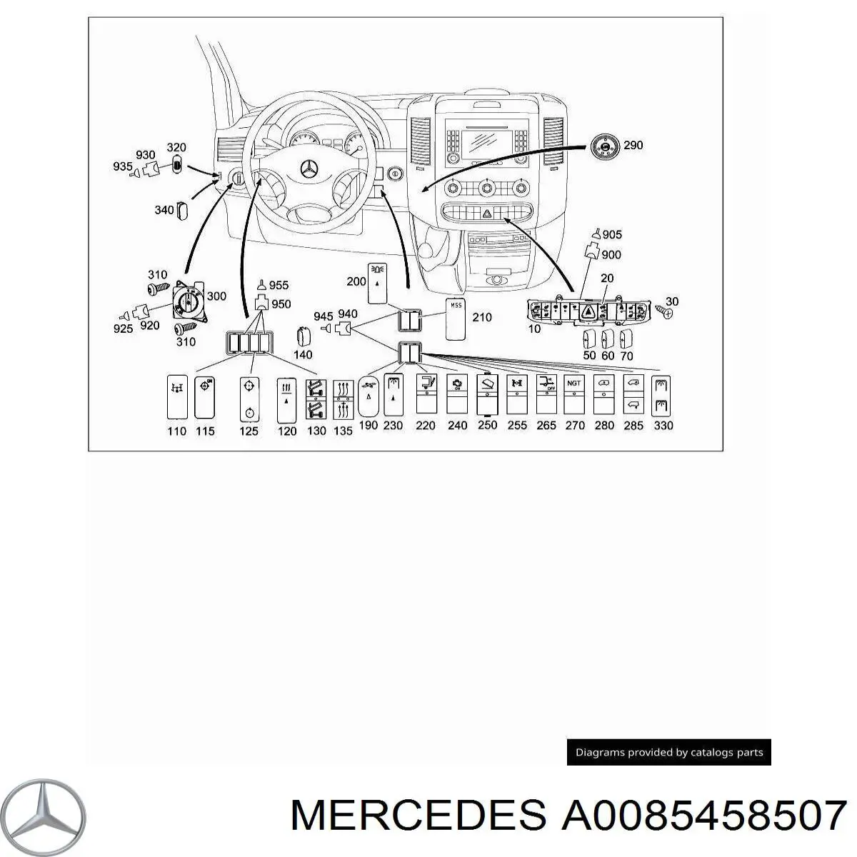 A0085458507 Mercedes 