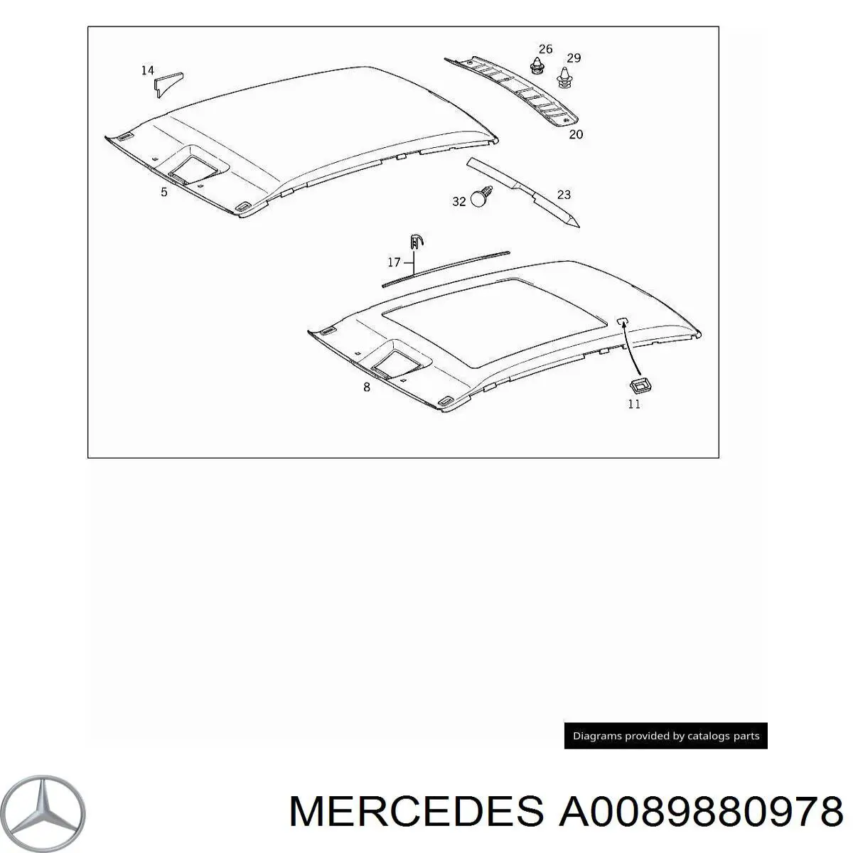  Mercedes A0089880978 preço, a partir de 0,76 USD