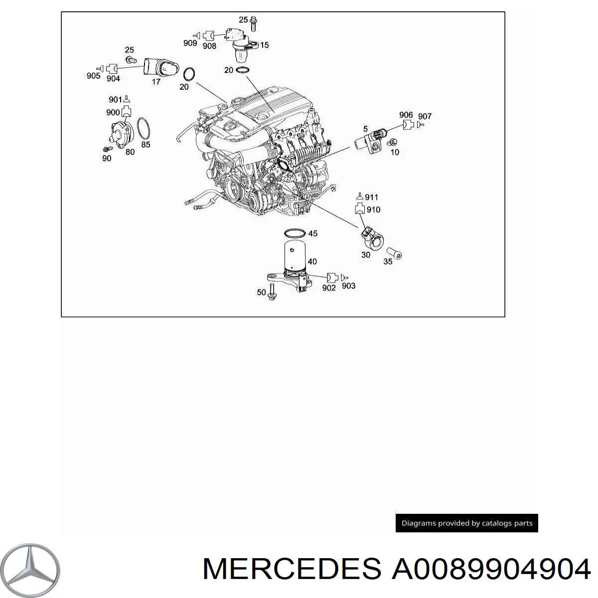  Mercedes A0089904904 preço, a partir de 20,24 USD