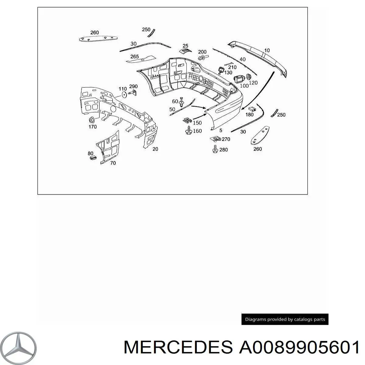  Mercedes A0089905601 preço, a partir de 12,00 USD