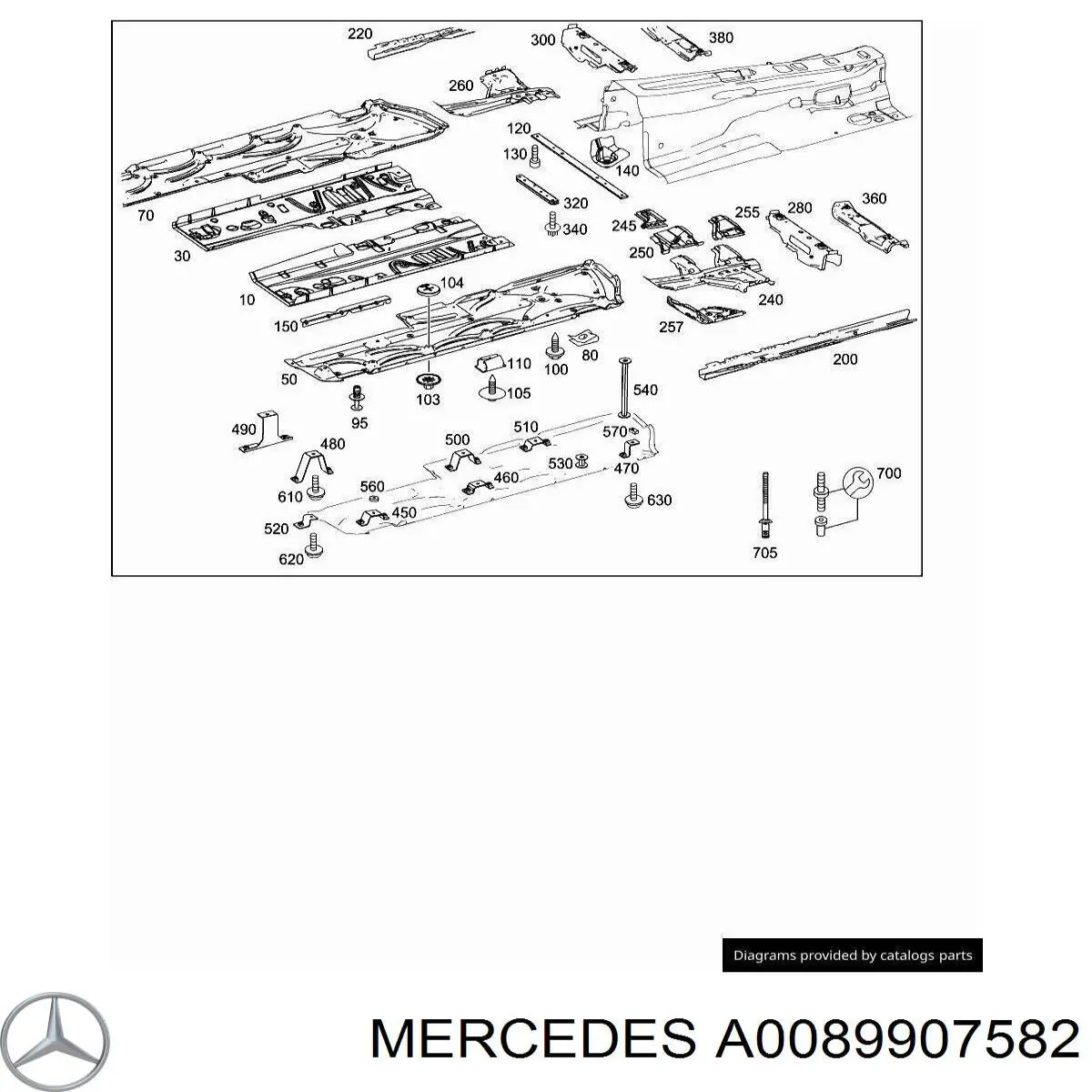 A0089907582 Mercedes 