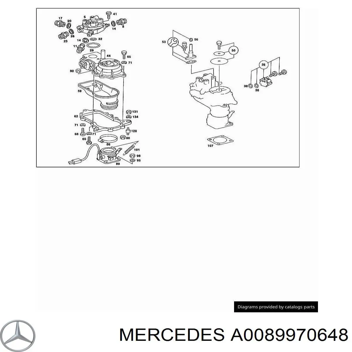  Mercedes A0089970648 preço, a partir de  