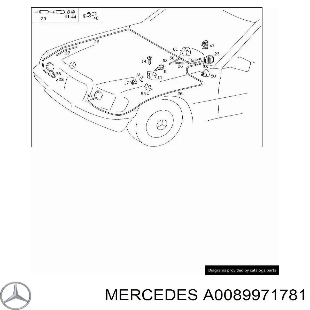  Mercedes A0089971781 preço, a partir de 29,61 USD