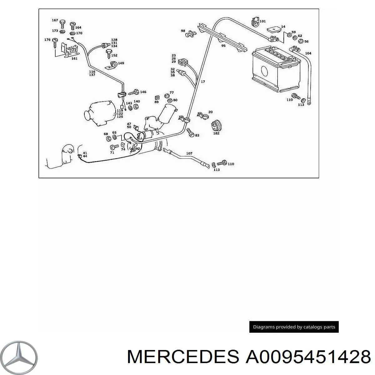  Mercedes A0095451428 preço, a partir de 8,24 USD