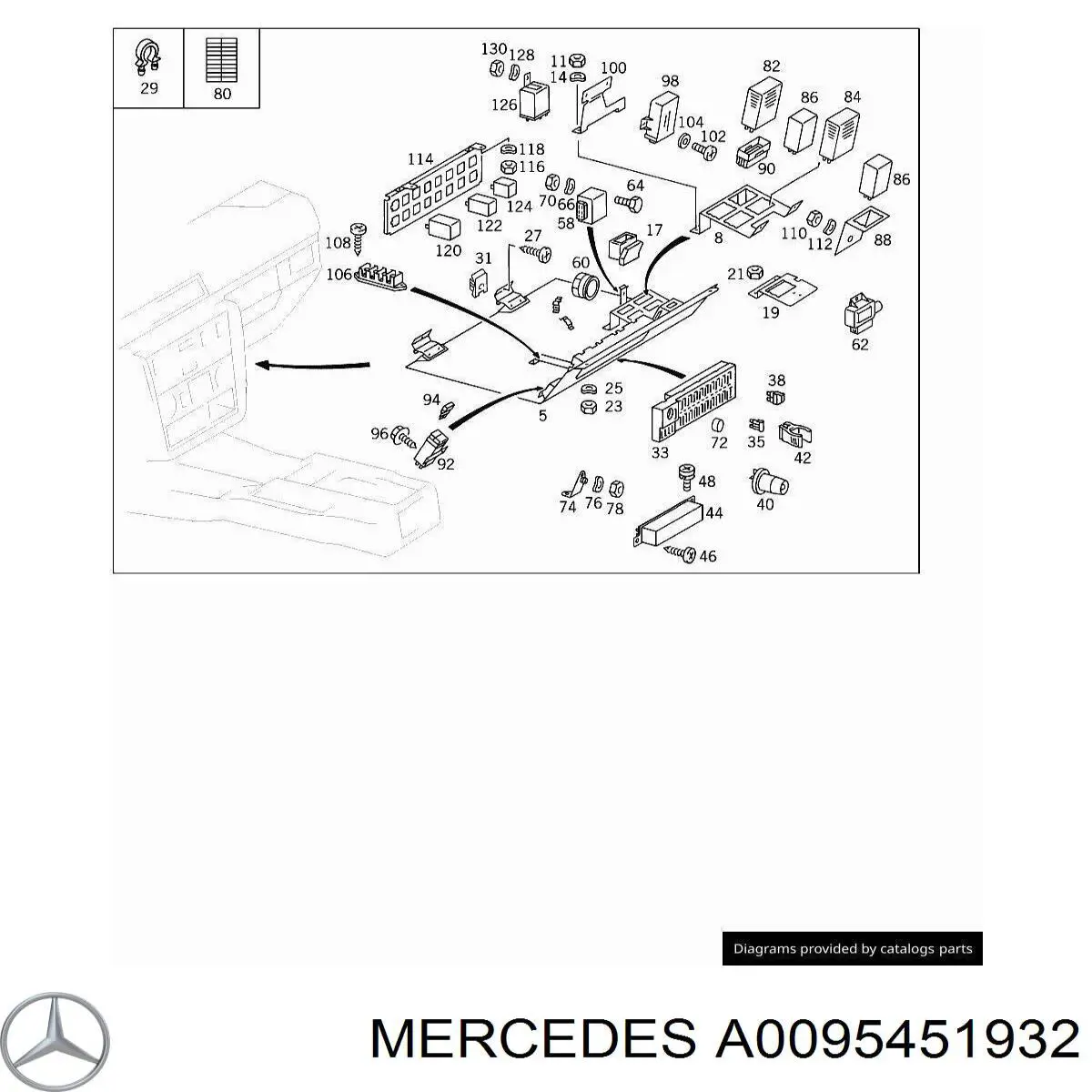  Mercedes A0095451932 preço, a partir de 378,74 USD