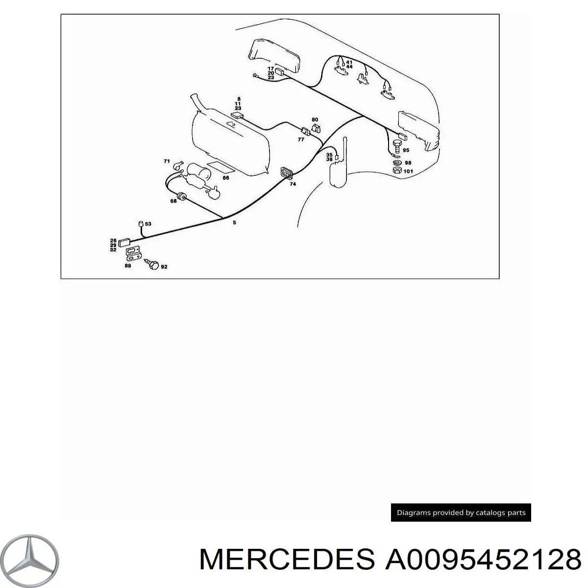  Mercedes A0095452128 preço, a partir de 15,05 USD
