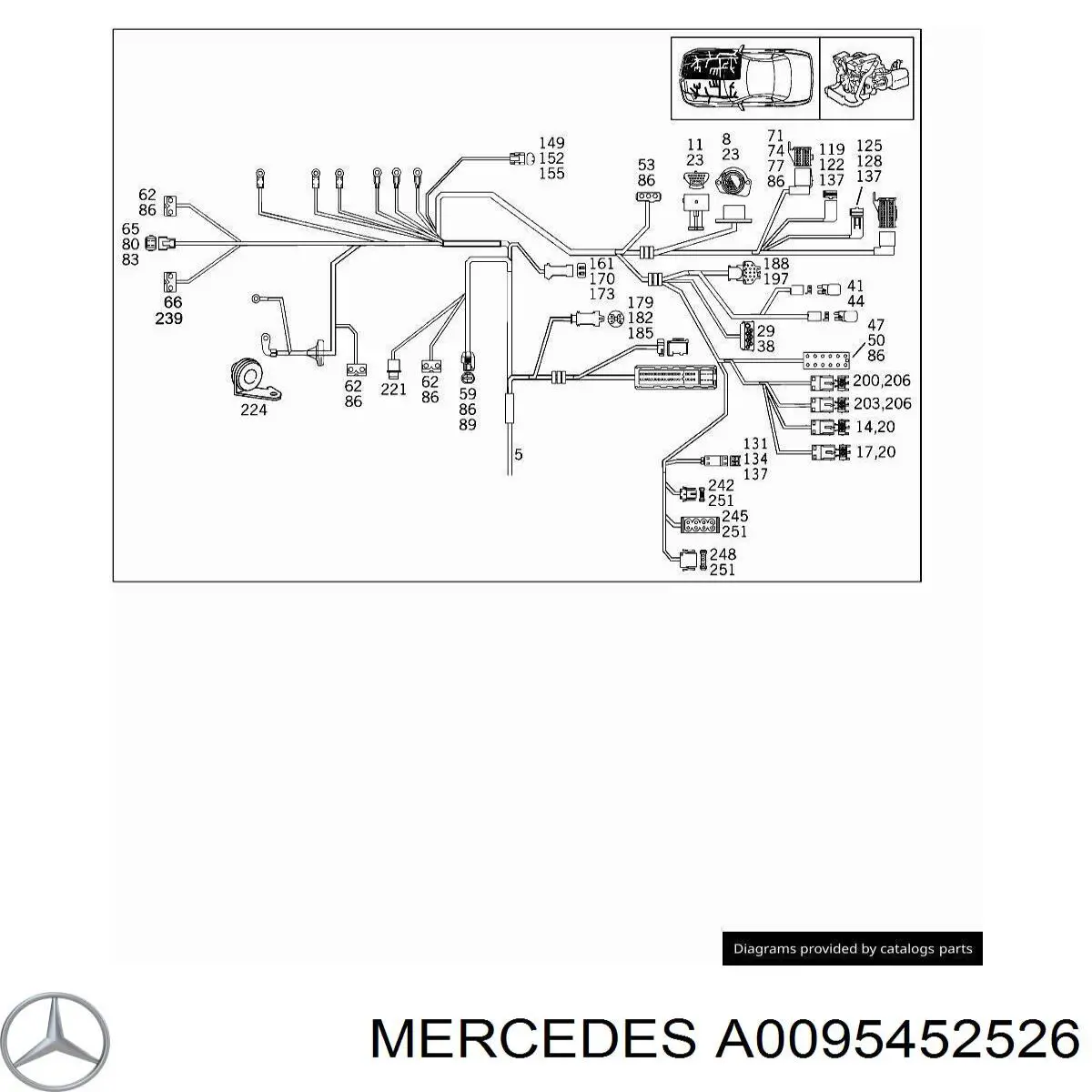  Mercedes A0095452526 preço, a partir de 7,95 USD
