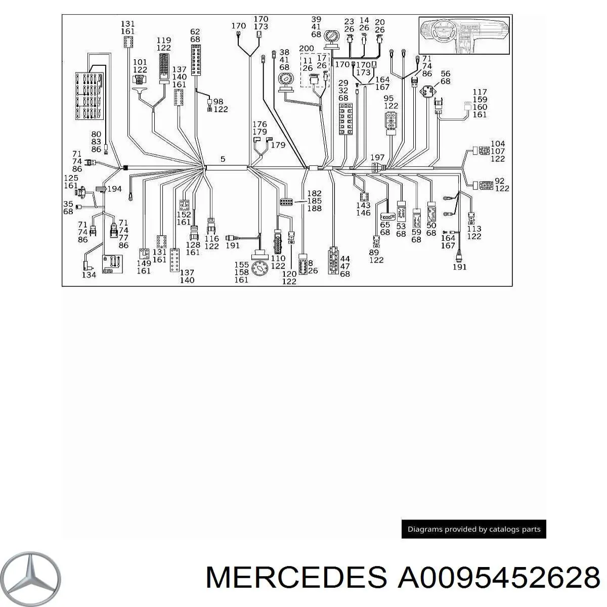  Mercedes A0095452628 preço, a partir de 10,82 USD