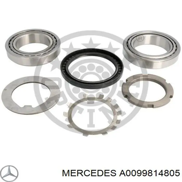 A0099814805 Mercedes Rolamento de cubo dianteiro
