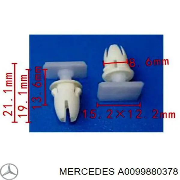 Braçadeira (cápsula) de fixação de moldura da porta Mercedes A0099880378 preço, a partir de 2,26 USD