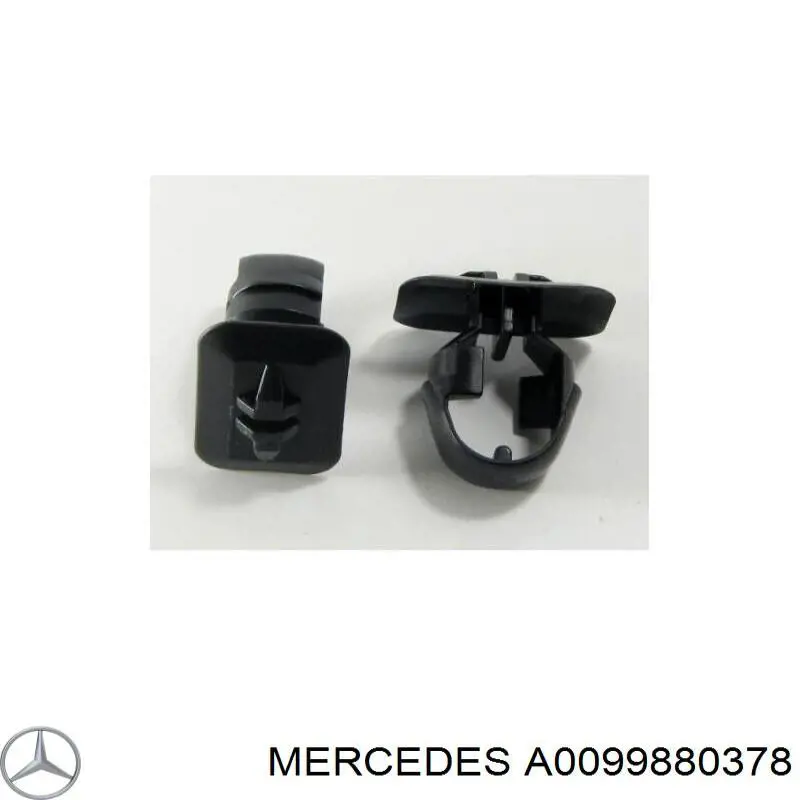 A0099880378 Mercedes Braçadeira (cápsula) de fixação de moldura da porta