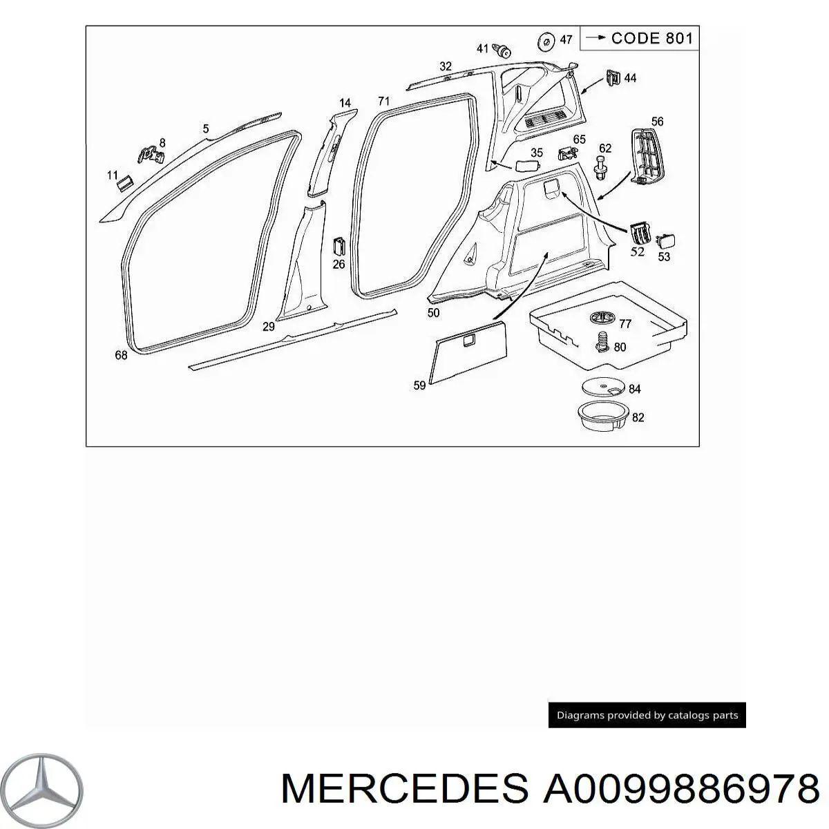 A0099886978 Mercedes 