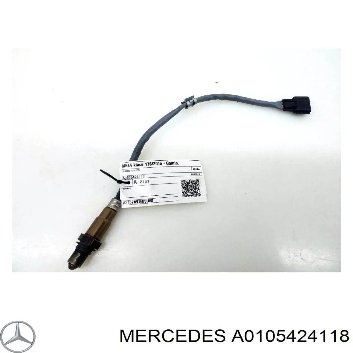 A0105424118 Mercedes Sonda lambda, sensor de oxigênio até o catalisador
